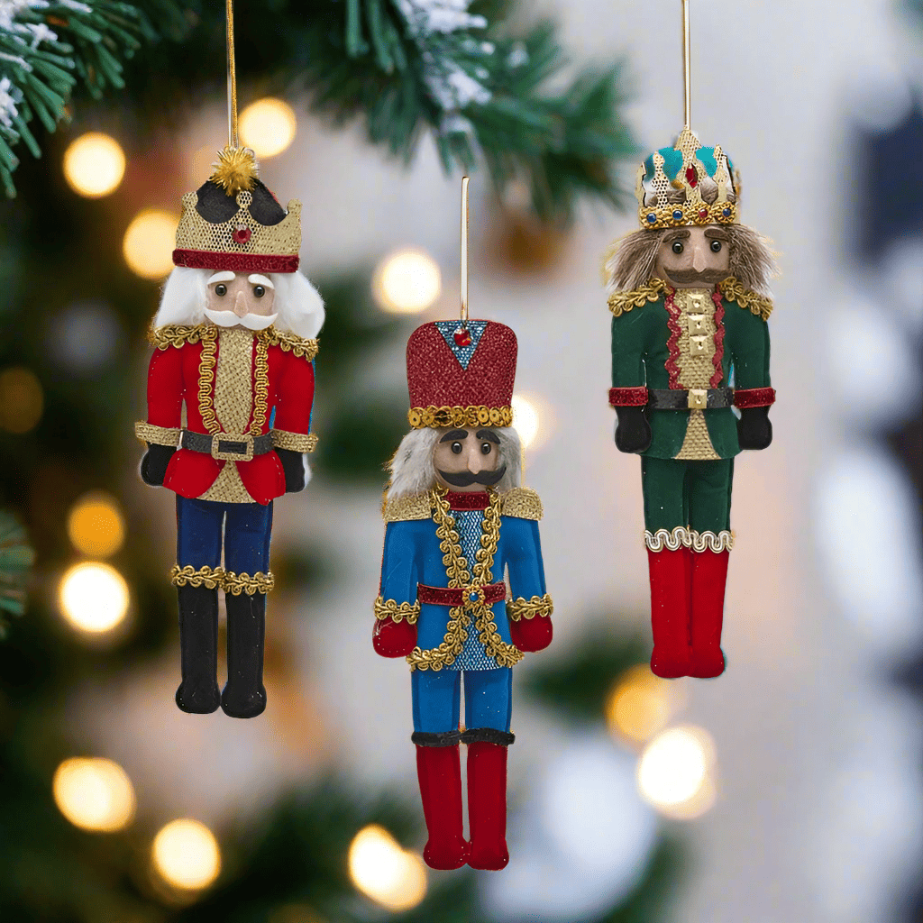 Designer figures for the Christmas tree - 3 kings made of fabric