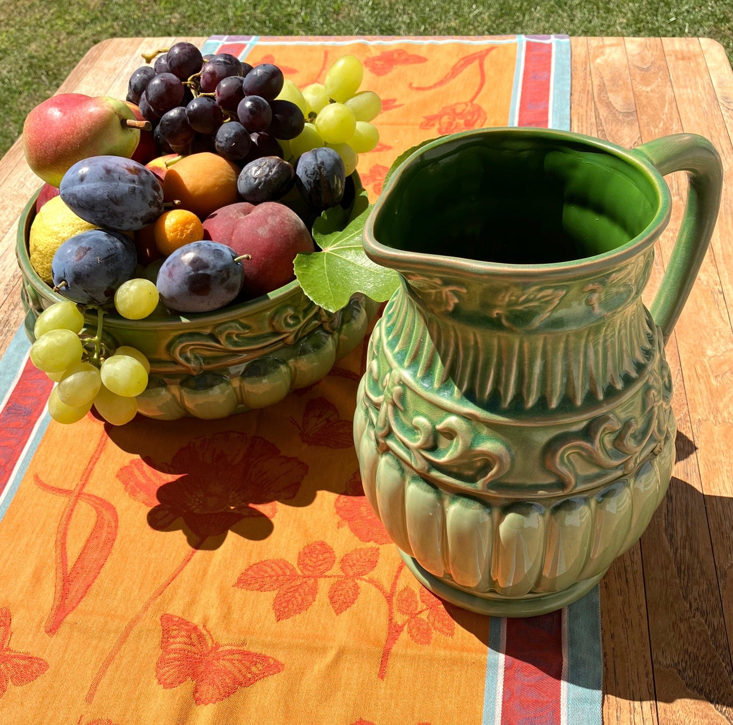 Mediterranean bowl - handmade, antique design Height 4.86" Ø 11.11"