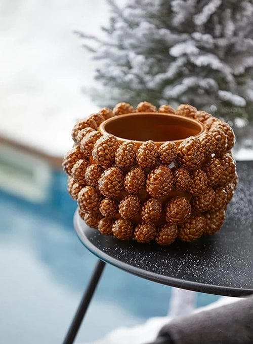 Designer Vases With Pine Cones