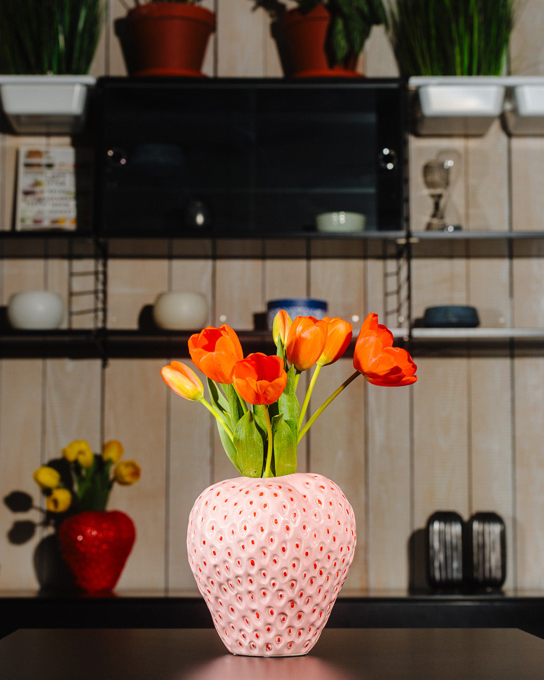 Strawberry Vases In Many Colors And Shapes - Italian Design!