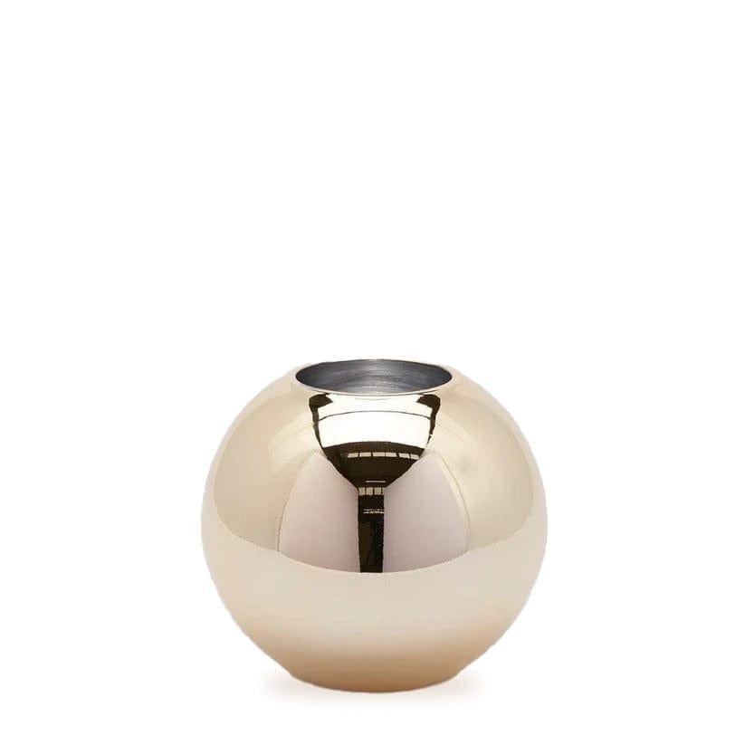 Flower vase - reflective glass ball height 7.9" Ø 9.0" in 3 colours