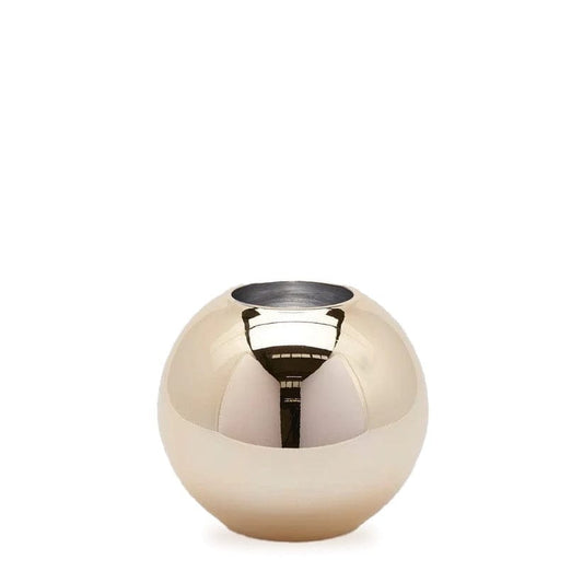 Flower vase - reflective glass ball height 6.3" Ø 7.1" in 3 colours