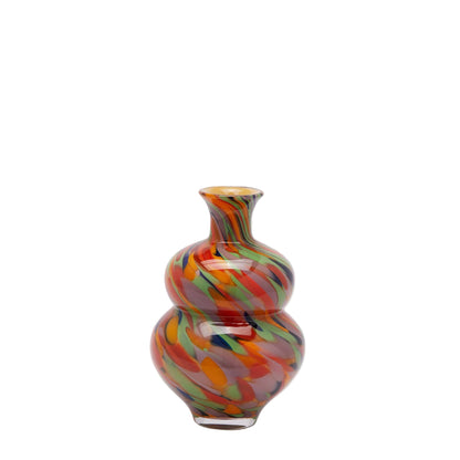 Italiving glass vase designer vase made of painted glass height 10.62 in Ø 7.08 in - 2 colors