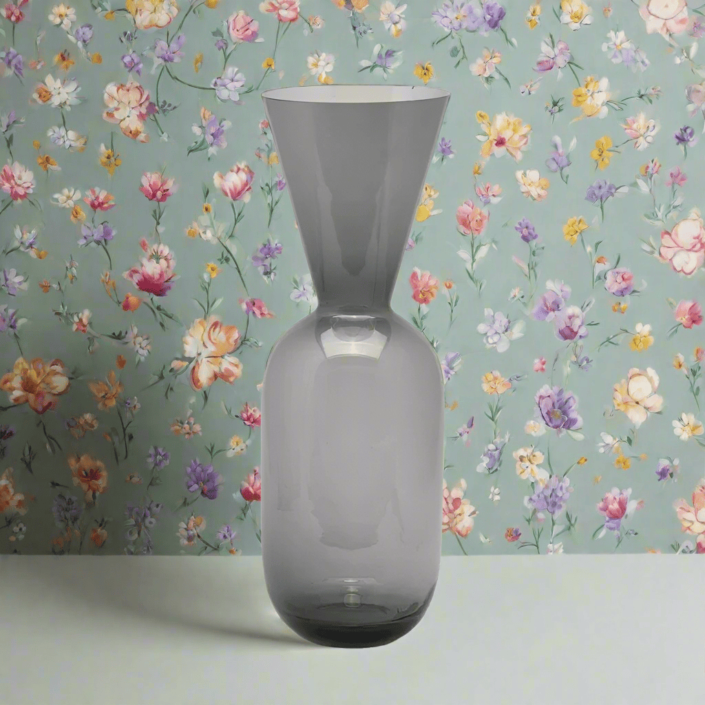 Designer vase made of colored glass H 19.68" Ø 6.69" - 3 color variants