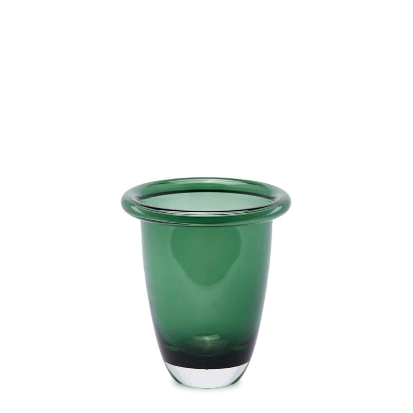 Design classic glass vase large in 2 colors H 7.1" Ø 6.3"