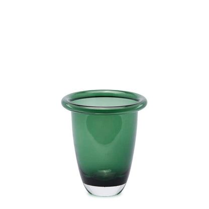 Design classic glass vase large in 2 colors H 8.3" Ø 7.1"