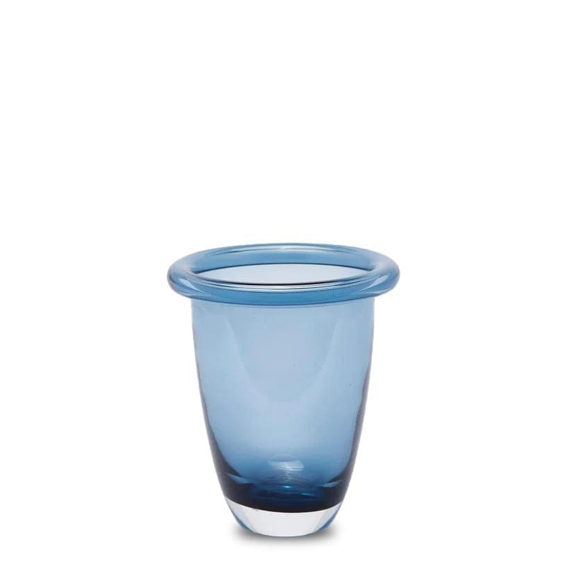 Design classic glass vase large in 2 colors H 7.1" Ø 6.3"