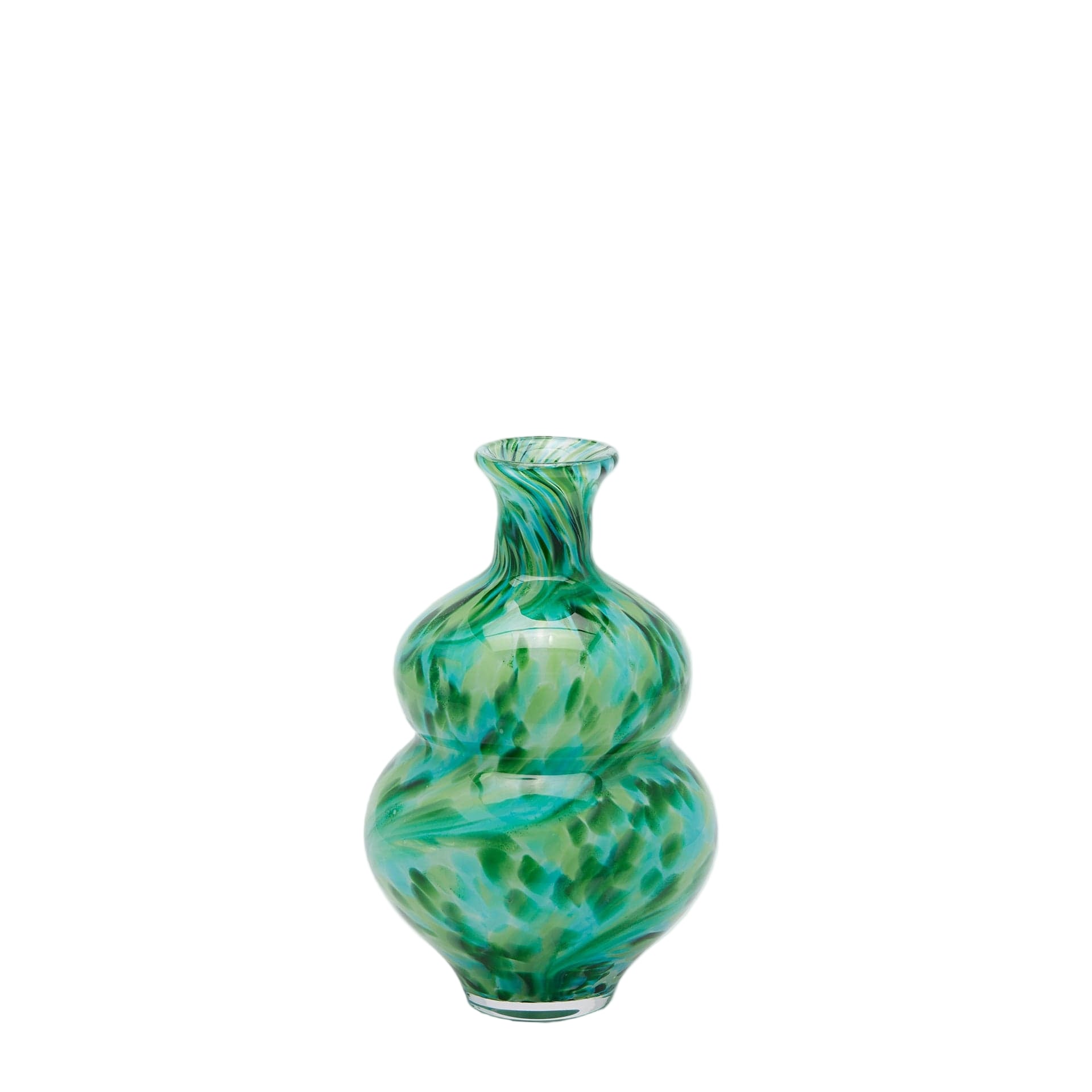 Italiving glass vase color designer vase made of painted glass height 10.62 in Ø 7.08 in - 2 colors