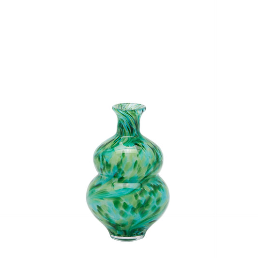 Italiving glass vase color designer vase made of painted glass height 10.62 in Ø 7.08 in - 2 colors