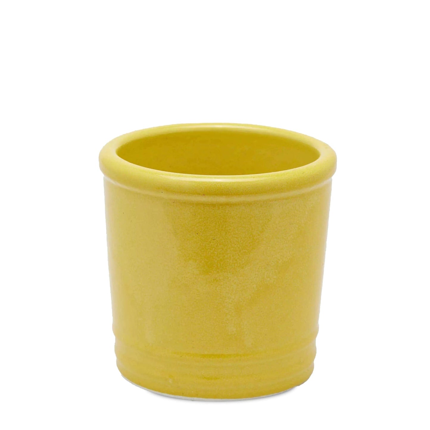 Mediterranean ceramic flowerpot - 3 colours H 7.08" Ø 7.08"