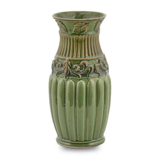 Mediterranean vase - handmade antique design H 13.97 " Ø 6.88"