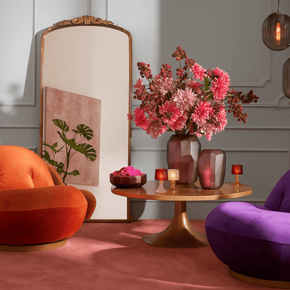 Italiving candle glass clear, brown, red, orange set of 4 candle glasses for candles and tea lights