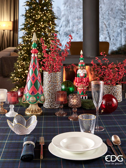 Italiving candle glass clear, brown, red, orange set of 4 candle glasses for candles and tea lights