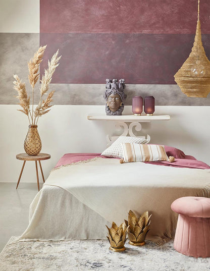 Oriental ceiling light made of brass for LED lamp - H 27" Ø 14"