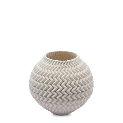 Italian porcelain vase - richly decorated - handmade H 8.7" Ø 8.7"